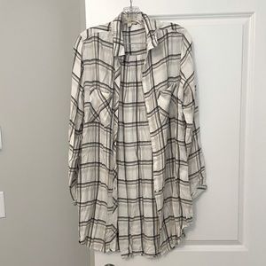 Cloth & Stone Plaid Flannel Tunic